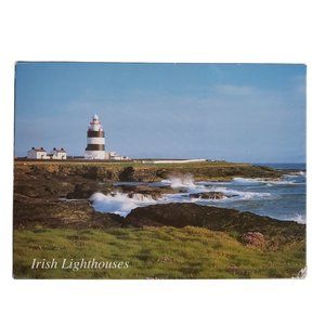 Irish Lighthouses Placemats Cork Backing Set of 6 Wipe Clean 10.25" x 7.5"